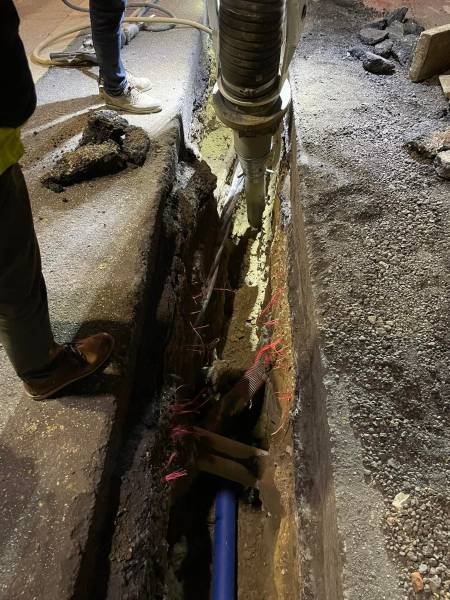 Travaux de terrassement pour dégagement de réseaux à Montpellier