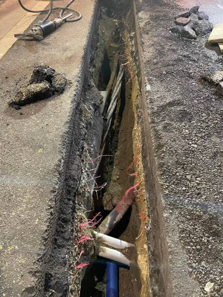 Travaux de terrassement pour dégagement de réseaux à Montpellier