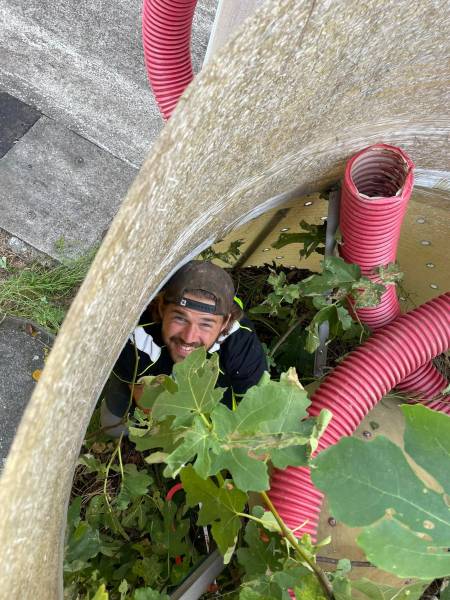 Aspiration de copeaux de bois dans une cuve à Narbonne